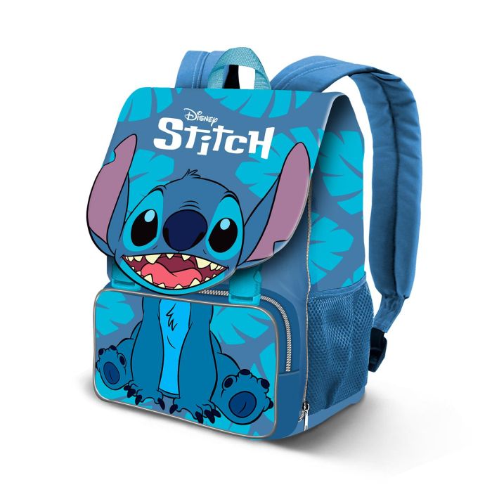 Mochila Pequeña Expandible EXP Sit Disney Lilo y Stitch Azul