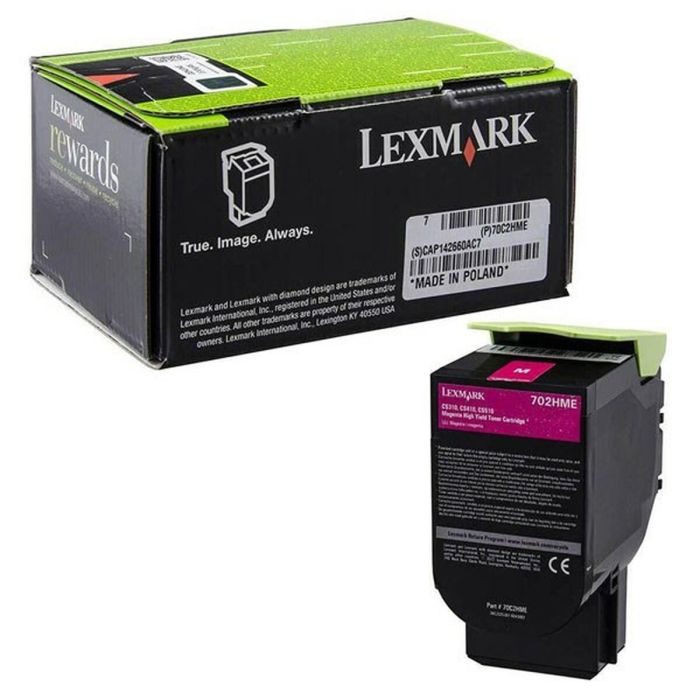 Tóner Lexmark Lexmark 70C2HME Magenta 1