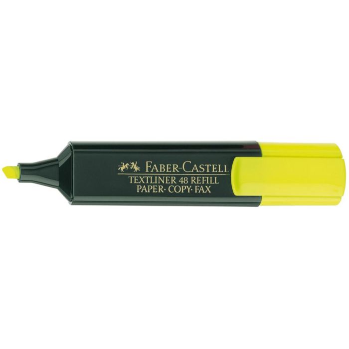 Rotulador Faber Fluorescente 48-07 Amarillo 10 unidades 2