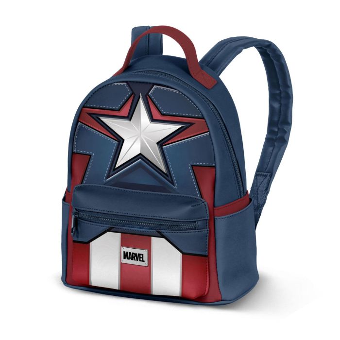 Mochila Heady Courage Marvel Capitán América Azul