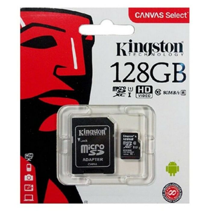Tarjeta de Memoria Micro SD con Adaptador Kingston exFAT 1