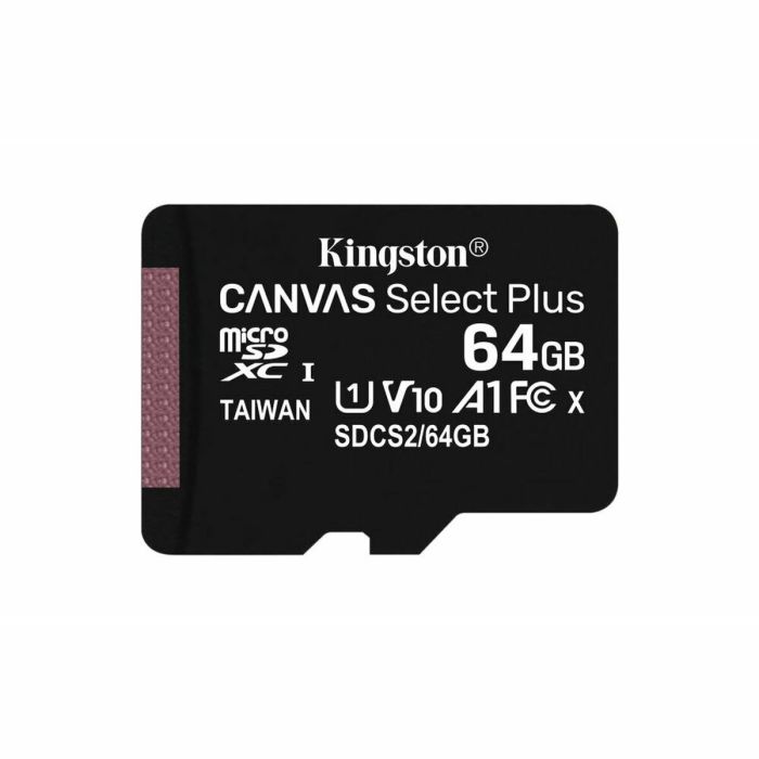 Tarjeta de Memoria Micro SD con Adaptador Kingston SDCS2/64GB-2P1A 64 GB