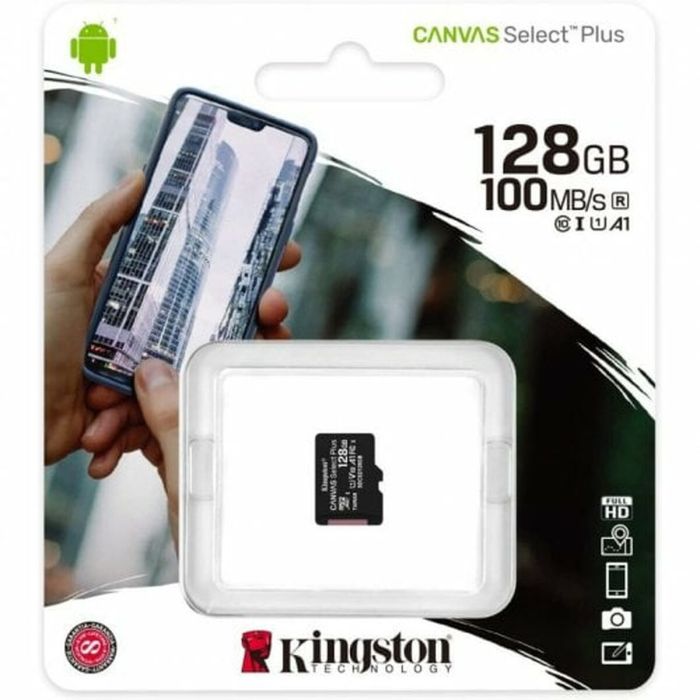 Tarjeta de Memoria Micro SD con Adaptador Kingston Canvas Select Plus 128 GB 2