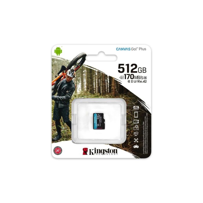 Tarjeta de Memoria Micro SD con Adaptador Kingston SDCG3/512GBSP 512 GB 5