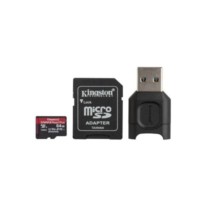 Tarjeta de Memoria Micro SD con Adaptador Kingston MLPMR2/64GB 285 MB/s 2