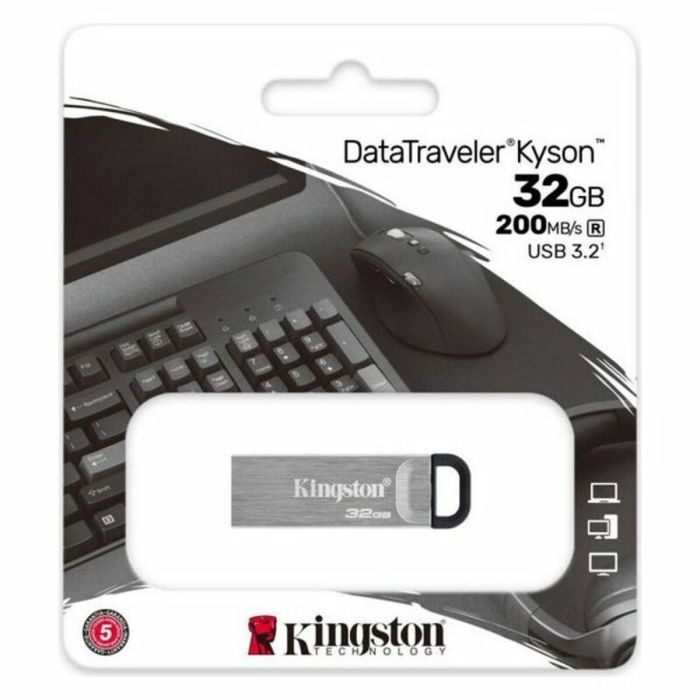 Memoria USB Kingston DataTraveler DTKN Plateado Memoria USB 2