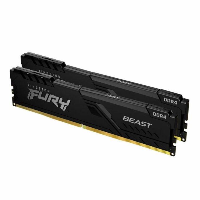 Memoria Kingston Fury Beast Black Ddr4 32Gb (Kit 2) 3200Mhz Cl16 1Gx8 - KF432C16BB1K2/32