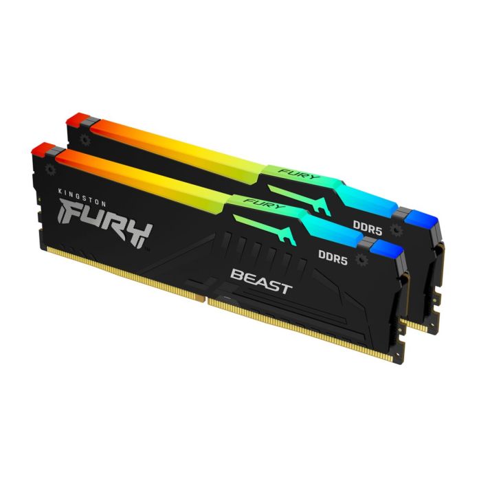 Memoria Kingston Fury Beast Rgb Ddr5 32Gb Kit2 5600Mhz Cl40