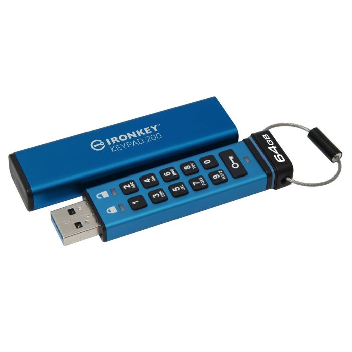 Pendrive Kingston IKKP200/64GB Azul