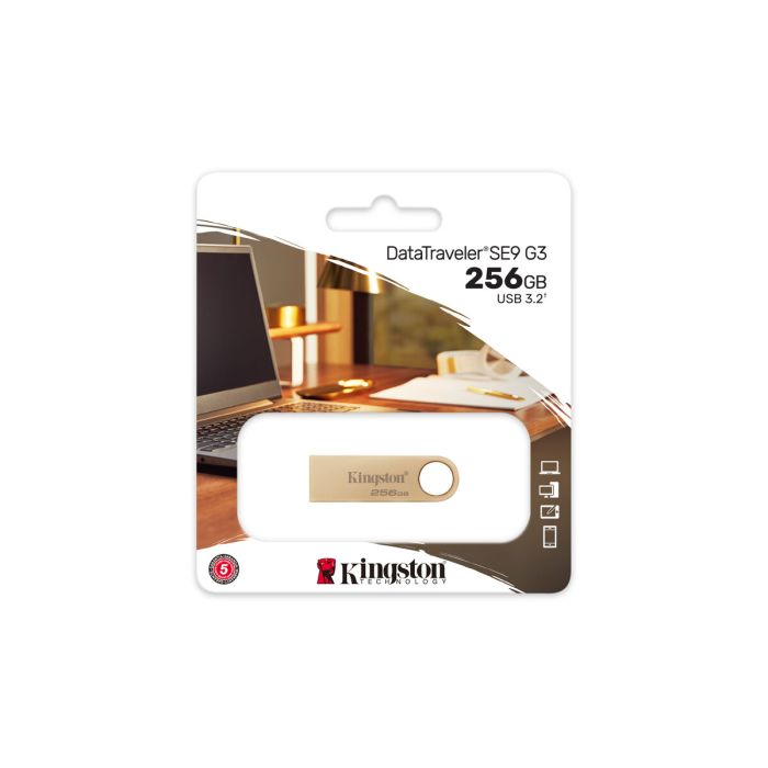 Memoria USB Kingston DTSE9G3/256GB Oro 256 GB (1 unidad) 5