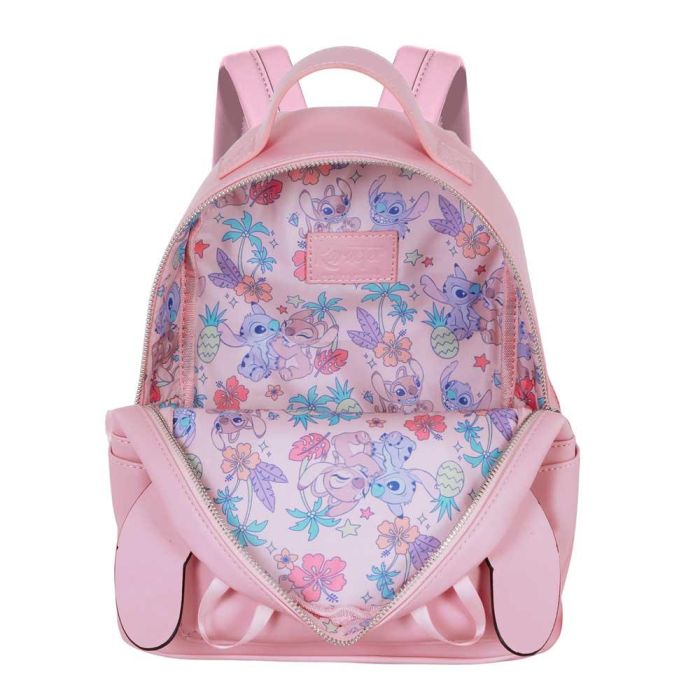 Mochila Heady Face Disney Lilo y Stitch Angel Rosa 3