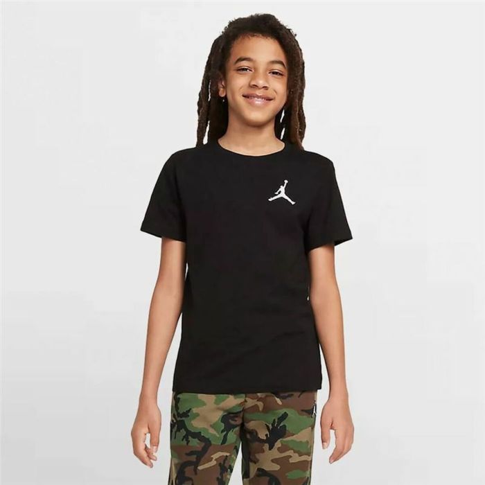 Camiseta de Manga Corta Infantil Jordan Jumpman Air Emb Negro 2