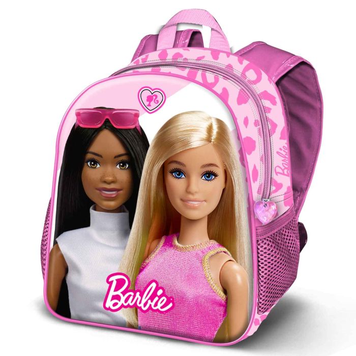 Mochila 3D Pequeña Fashionista Barbie Rosa