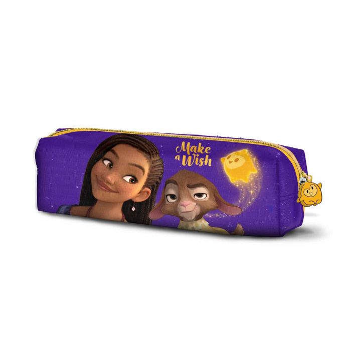 Estuche Portatodo Cuadrado Star Disney Wish: El Poder De Los Deseos Lila