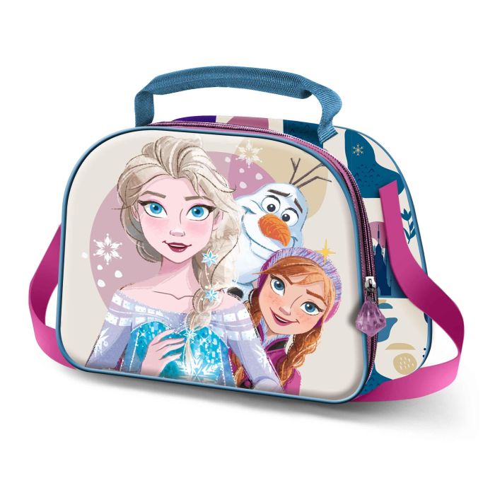 Bolsa Portamerienda 3D Snow Disney Frozen 2 Blanco