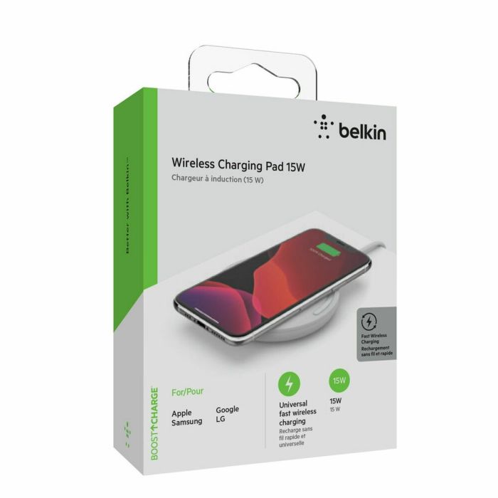 Cargador Inalámbrico con Soporte para Móviles Belkin WIA002VFWH 15W 2 Cargador Inalámbrico con Soporte para Móviles Belkin WIA002VFWH 15W 2