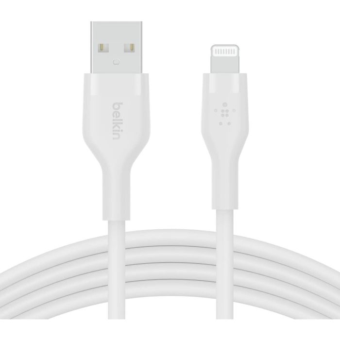 Cable USB a Lightning Belkin CAA008BT2MWH Blanco 2 m (1 unidad) 1