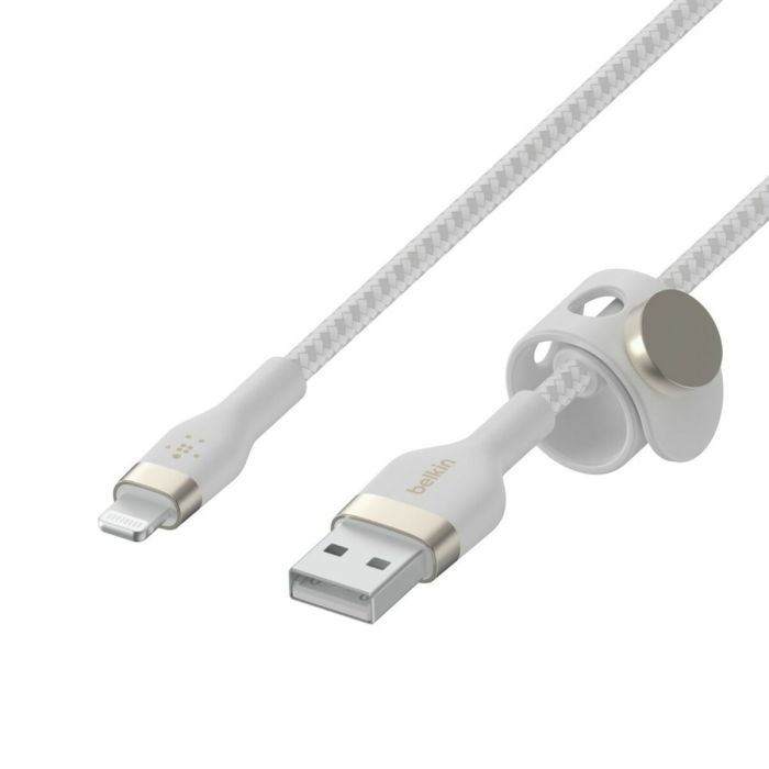 Belkin CAA010BT3MWH Cable PRO Flex Lightning a USB-A Apple Certificado 3m Blanco