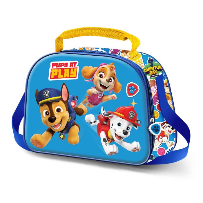 Bolsa Portamerienda 3D Play Paw Patrol La Patrulla Canina Azul