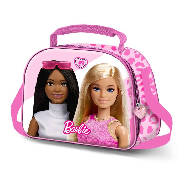 Bolsa Portamerienda 3D Fashionista Barbie Rosa