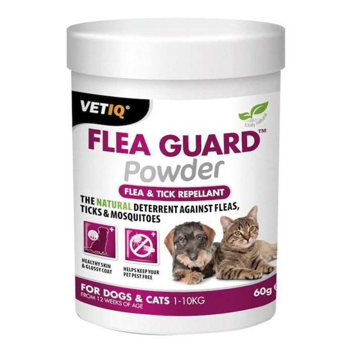 Control de insectos Planet Line Flea Guard Powder Gatos Perro (60 g)
