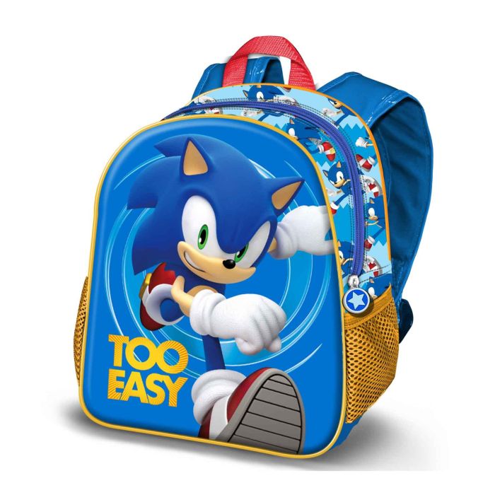 Mochila 3D Pequeña Easy Sonic The Hedgehog - SEGA Azul