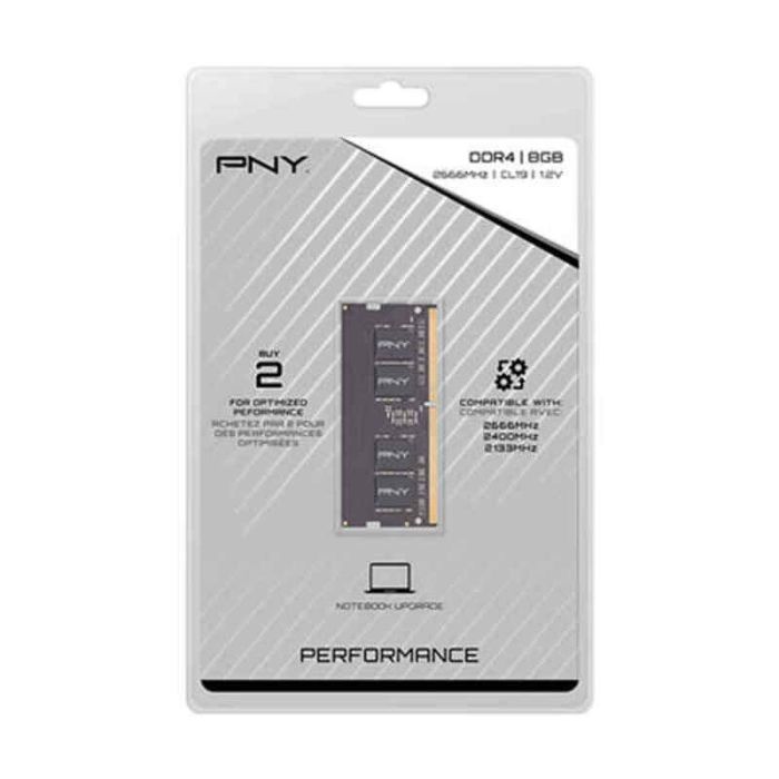 Memoria RAM PNY MN8GSD42666 8 GB DDR4 CL19 SODIMM 8 GB DDR4 2666 MHz CL19 1