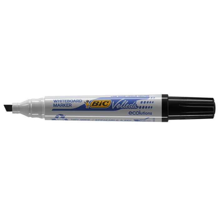 Rotuladores de tiza líquida Bic Velleda 1751 Negro (12 Piezas) 1