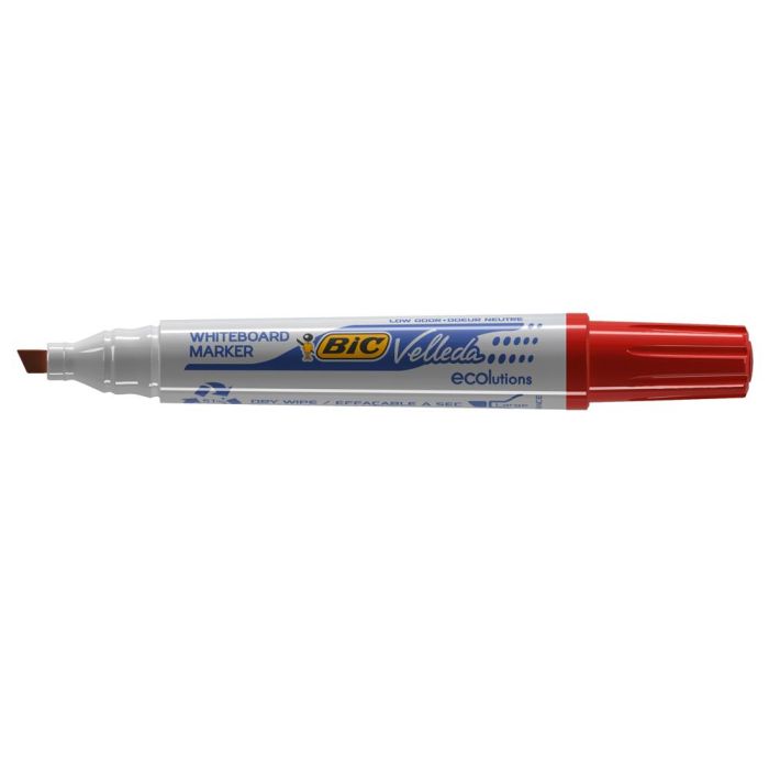 Rotuladores de tiza líquida Bic Velleda 1751 Rojo (12 Piezas) 1