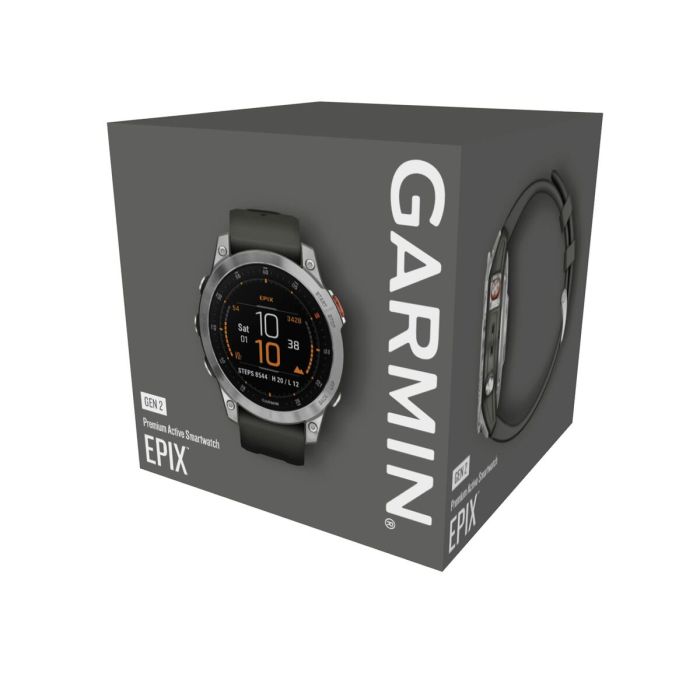 Smartwatch GARMIN Epix G2 Plateado Negro Gris 1,3" 1