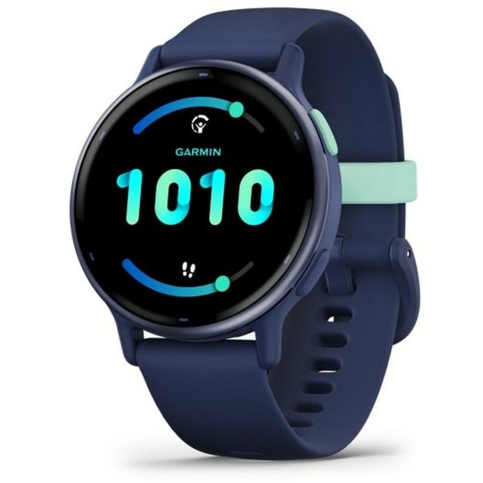 Reloj GPS conectado - GARMIN - Vivoactive 5 - WiFi - 30,4 mm (1.2) - Azul metalizado con correa Azul