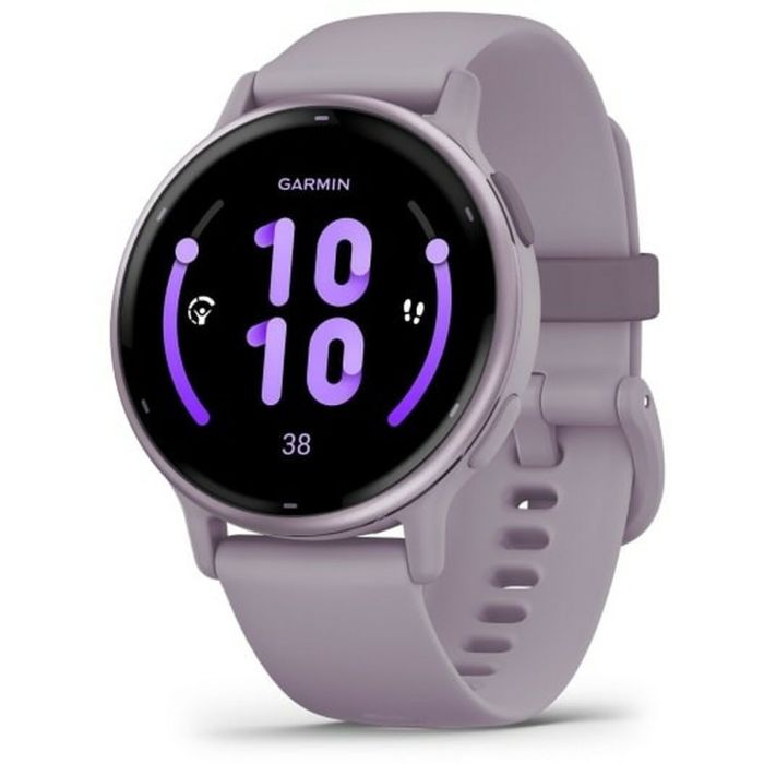 Reloj GPS conectado - GARMIN - Vivoactive 5 - WiFi - 30,4 mm (1.2) - Orquídea Metalizada con correa Morada