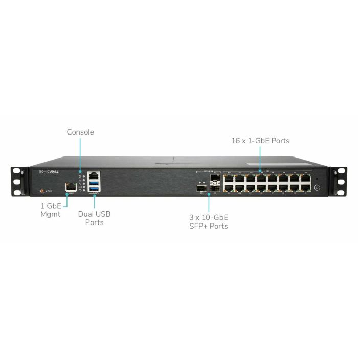 Firewall SonicWall 02-SSC-8200 Negro 10 Gbit/s 1