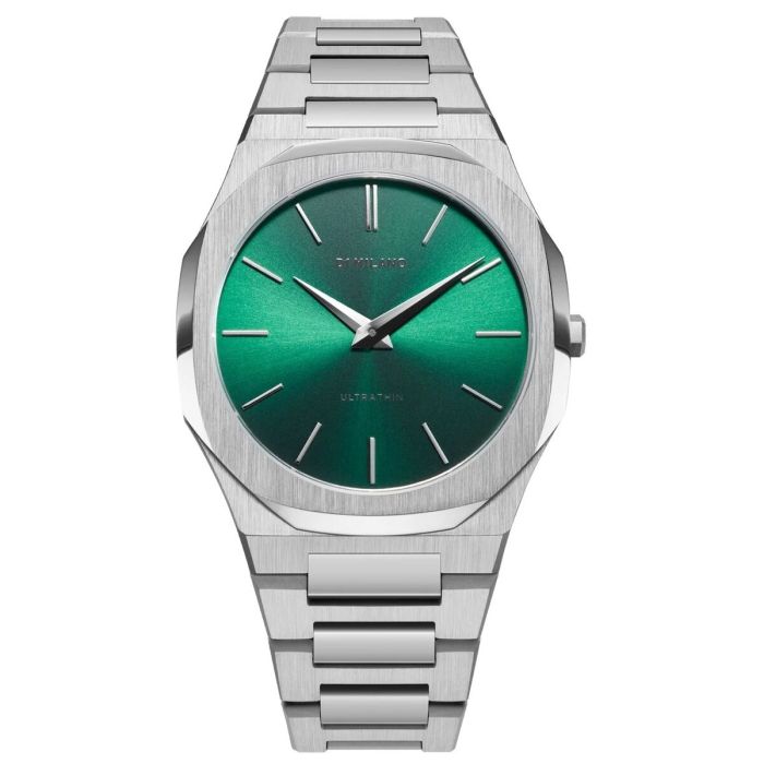 Reloj Hombre D1 Milano SCARABEO Verde Plateado (Ø 40 mm)