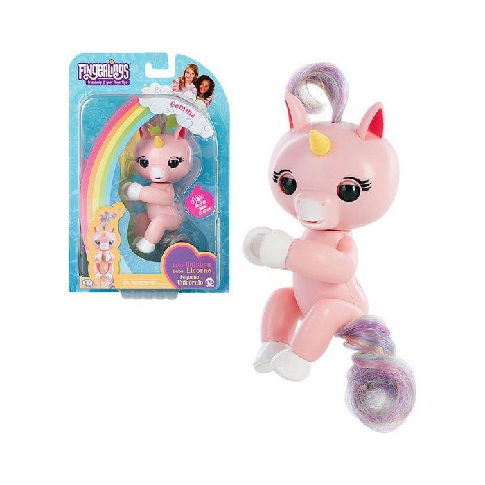 Muñeco Unicorn Gemma Fingerlings Rosa 117078 0 Muñeco Unicorn Gemma Fingerlings Rosa 117078 0