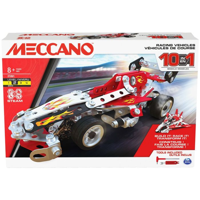 Juego de Construcción Meccano Racing Vehicles 10 Models