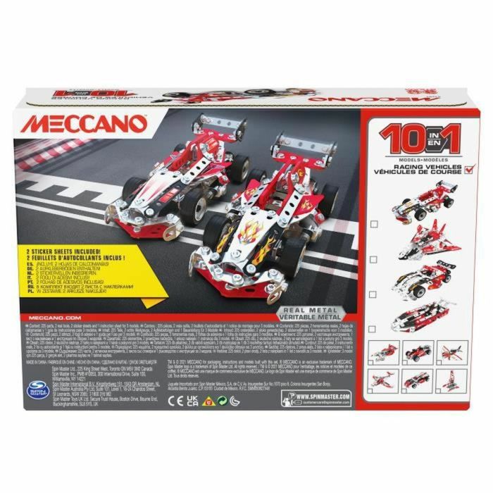 Juego de Construcción Meccano Racing Vehicles 10 Models 3