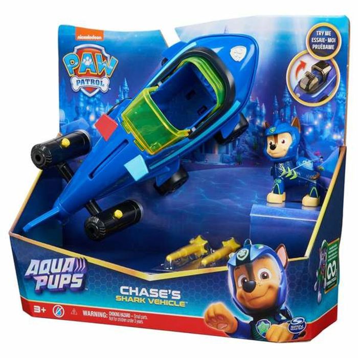 Vehículo paw patrol aqua pups con figura y accesorios. 10,25x3,88x9,5 cm - modelos surtidos Vehículo paw patrol aqua pups con figura y accesorios. 10,25x3,88x9,5 cm - modelos surtidos