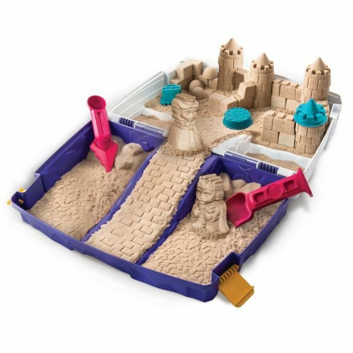 Arena Mágica Spin Master KINETIC SAND Activity Case Plástico 4 Arena Mágica Spin Master KINETIC SAND Activity Case Plástico 4