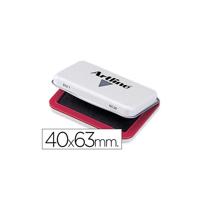 Tampon Artline Nº00 Rojo 40x63 mm