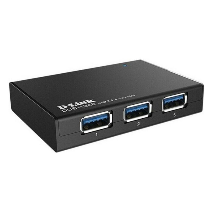 Hub USB 4 Puertos D-Link DUB-1340 USB 3.0 Negro 1