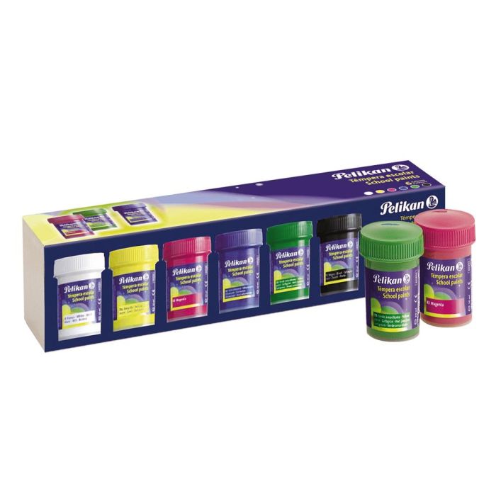 Tempera Pelikan Escolar 25 mL Caja 6 Colores Surtidos 1