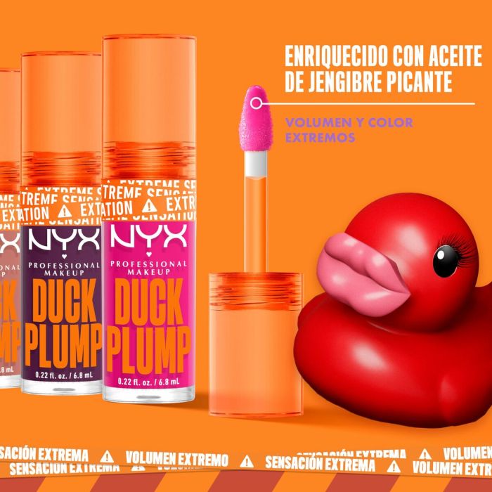 Brillo de Labios NYX Duck Plump Pink me pink 6,8 ml 4