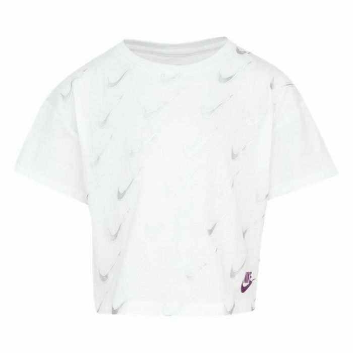 Camiseta de Manga Corta Infantil Nike Sb Icon Blanco
