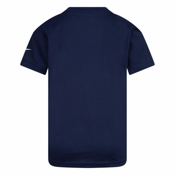 Camiseta de Manga Corta Infantil Nike Texture Swoosh Azul marino 3