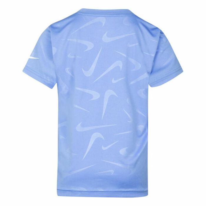Camiseta de Manga Corta Infantil Nike Swoosh Toss Azul 3