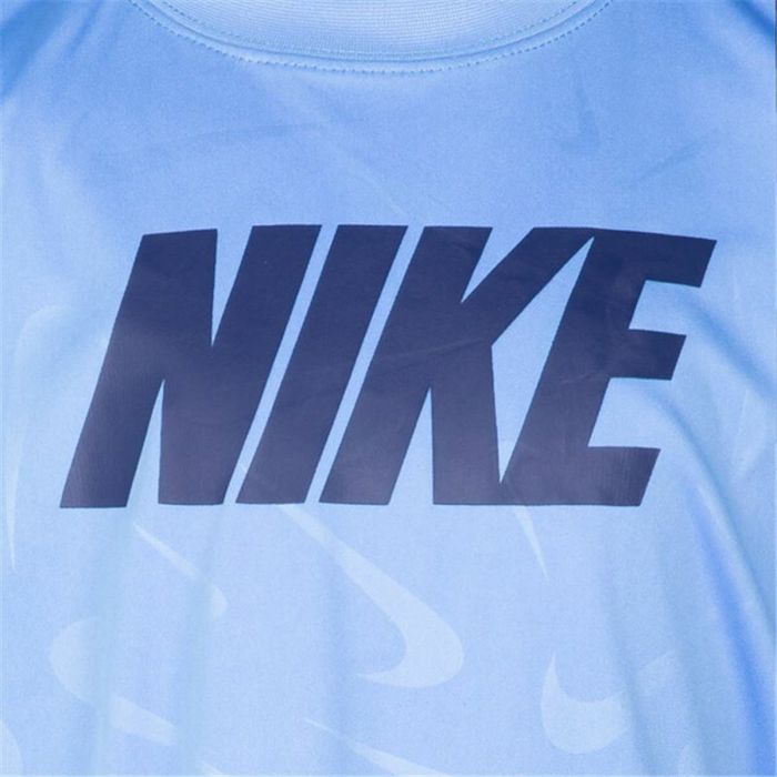 Camiseta de Manga Corta Infantil Nike Swoosh Toss Azul 2