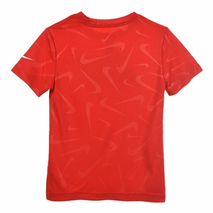 Camiseta de Manga Corta Infantil Nike Swoosh Toss Rojo 3