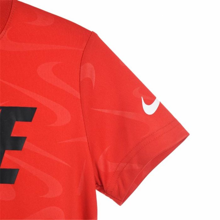 Camiseta de Manga Corta Infantil Nike Swoosh Toss Rojo 1