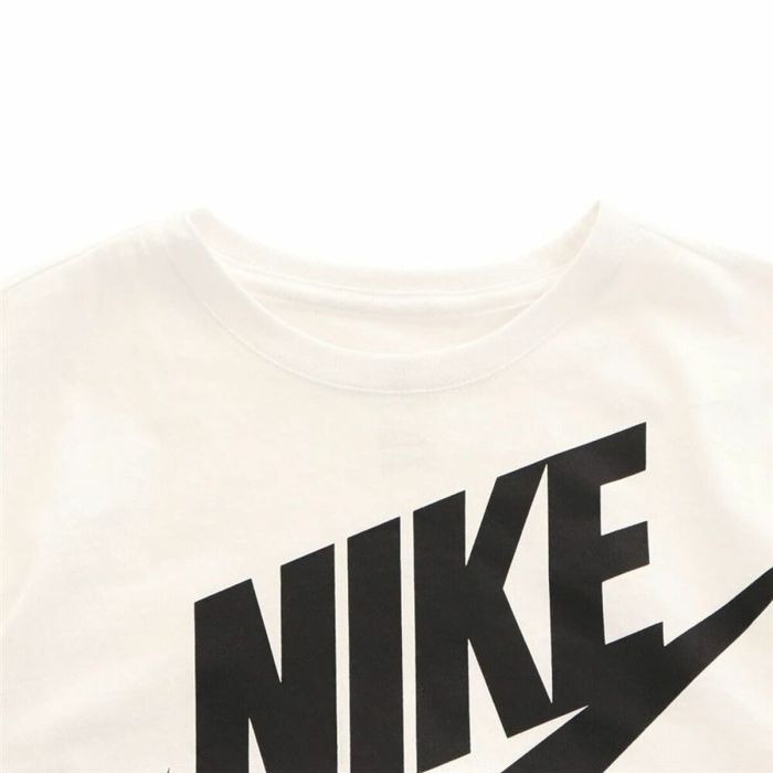 Camiseta de Manga Corta Infantil Nike Icon Futura Blanco 2